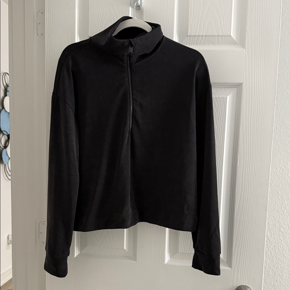 Athleta Black Bomber Jacket